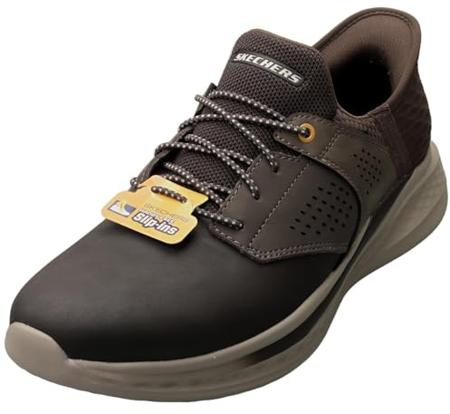 Skechers Slip-ins Slade Macklin - Zapatillas Casuales para Hombre, Color Chocolate