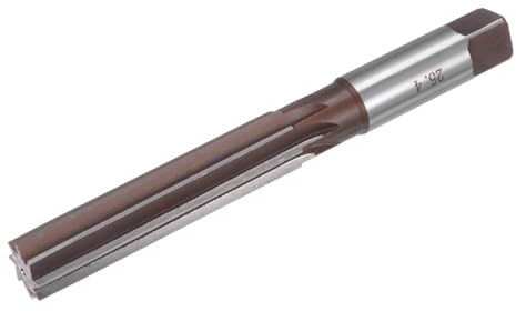 sourcing map 1 Hand Reamer H8 Accuracy Alloy Tool Steel 8 Flutes Straight Shank Milling Cutter Tool