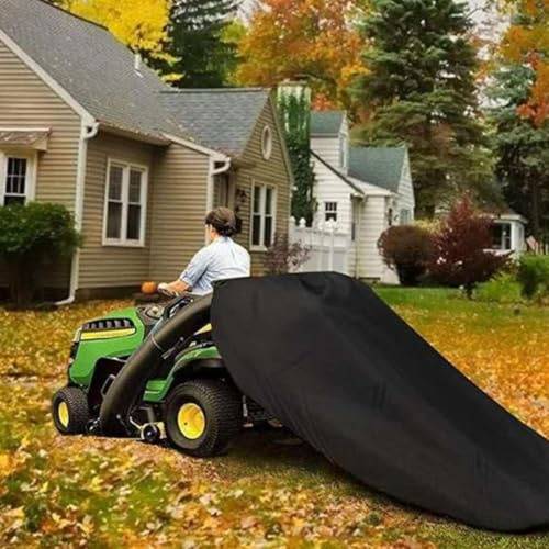 ChicBosom Rasentraktor Laubsack, Anti-Drop-Grasfänger, Heavy Duty Grasfangsack, Upgraded Rasentraktor Laubsack, Laubsammler für Reitrasenmäher 244 x 142 cm