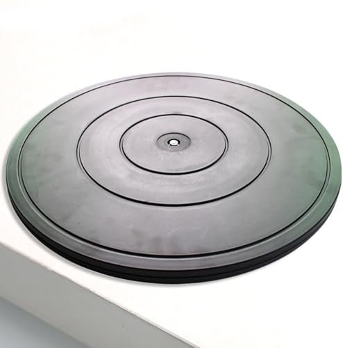 Piattaforma Roteante, Supporto Girevole di 360°, 40cm Base Rotante per Giradischi, Piatto Girevole con Cuscinetti Sfera in Acciaio, per TV, Monitor, Altoparlanti, Piante Bonsai