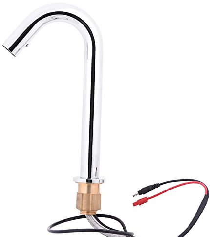 Automatic Sensor Faucet, Brass Infrared Water Tap with Hose for Bathroom Basin Kitchen Sink, Easy Install