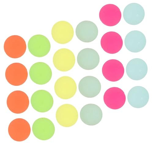 JOINPAYA 24stücke Teiliges Leuchtende Elastikbälle Fluoreszierende Gummibälle Nachtball Spielzeug Für Kinderparty Weihnachts Jahresendfeiern Farben Zufällig Sicher Und Glatt