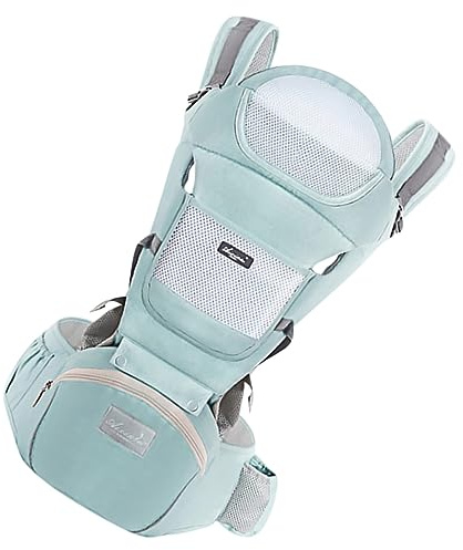 CIMAXIC Portabebés Ergonómico Asiento De Cadera Cintura Ajustable 0-36 Meses Tejido Suave