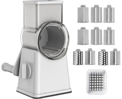 Cheese Grater Rotary Kitchen Grater Machine with Handle