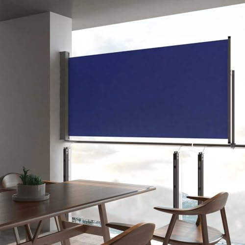 Home & Garden,Furniture-Patio Seitenmarkise 120x300 cm, Blau
