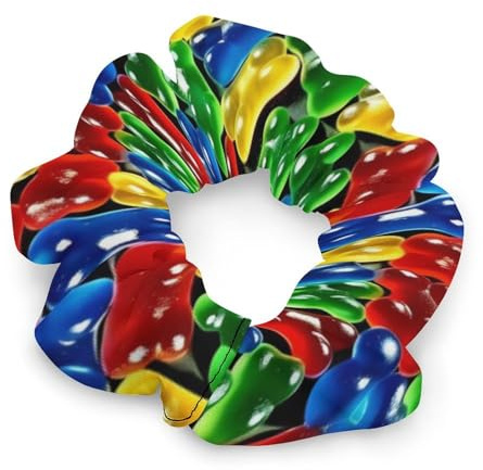 Gummy Bear Candy Hair Ties Elastic Hair Bands Cute Ponytail Holders for Thick Or Thin Hair