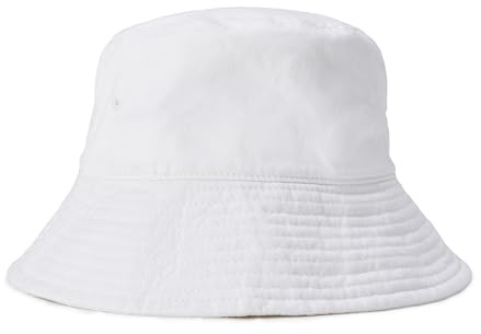 Amazon Essentials Damen Fischerhut, Weiß, S-M