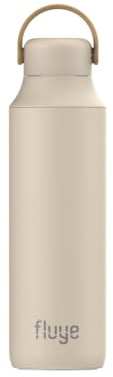 Botella Termica 600ml - Sin Sabor Metalico - Interior Ceramica - Botella de agua acero Inoxidable 18/8 - Frio 24h Calor 12h - Cantimplora Acero Inoxidable - Botella Gym - Fluye Ceramic Pro