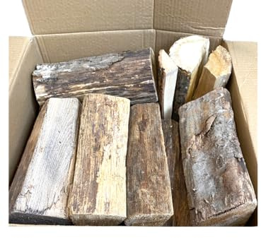 Bois de Chauffage Sec, 25 cm, Pouvoir Calorifique Élevé, Humidité < 20%, Ideal cheminée, poele à Bois, Barbecue, Four a Pizza