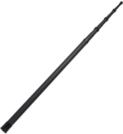 Lazmin112 Selfie Stick, 5 M Förlängbar Kolfiberstång med 1/4 Tums Skruvhål, för X4 X3 X2 Actionkameror och Fotografering