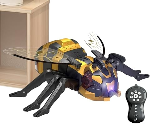 Jouet grimpant mural Radiocommandé | Robot Abeille Jouet Blague Avec Pulvérisation, Son Et Lumière, Robot RC Animal Bande A - Pour Maison, Fêtes, Voyages, À Utiliser Sur Mur Et Plancher, Pour C