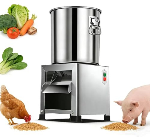 ZenHailure Tritatutto Professionale per Verdure da 1800 W,3500 Giri/Min,Tritatutto in Acciaio Inox per Impieghi Gravosi,Robot per Mangimi per Pollame Pollame,Anatra,Bovini 1000W