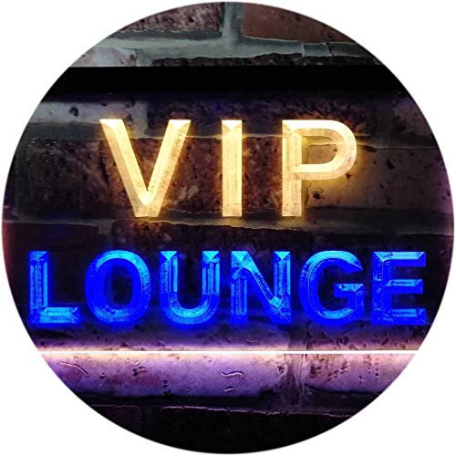 ADVPRO VIP Lounge Bar Beer Club Pub Man Cave Dual Color LED Barlicht Neonlicht Lichtwerbung Neon Sign Blau & Gelb 600 x 400mm st6s64-j0691-by