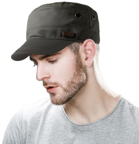 Comhats Herren Military Army Cap Sonnen Wandernhut Sport Baseballcap Army Grün L