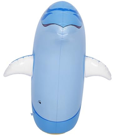 ORFOFE Aufblasbarer Delfin Aus PVC Bunter Wasserspielzeug Für Poolparty Farbenfrohe Schwimminsel Für Strand Und Outdoor