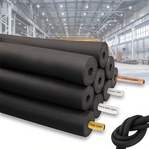 25mm Thick Pipe Insulation, Outdoor Antifreeze Insulation Pipe, Rubber Plastic Insulation Pipe, Sponge Protective Sleeve, For Winters Outdoor Water Pipe Insulation Freeze Protection(25mmx28mmx1.9m)
