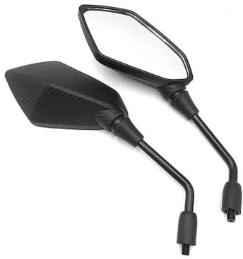 Lenkerendenspiegel Für Z900 Z1000 Z650 Für Z 900 1000 650 ER6N Z900RS Für ER 6N Motorrad Rückspiegel ABS Seite Spiegel 8/10MM Motorrad Spiegel(1)