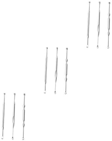 FOMIYES 3 Juegos Limpiador De Oídos Vela De Cera Para Los Oídos Gotas Para El Oído Cavador De Orejas Velas De Cera Para Los Oídos Púas De Oreja Acero Inoxidable Silver 3 Piezas * 3