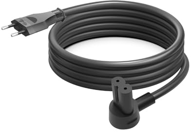 KFD ERA 100 Kabel Stromkabel für Sonos ERA 100 & ERA 300 Smart Speaker Mini Sub Lautsprecher Netzkabel Ersatzkabel Eurostecker Verlängerung Adapter Anschlusskabel (1er-Pack) (2,5 Meter, schwarz)
