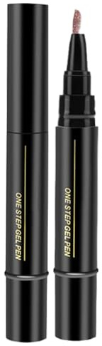 Juego de Bolígrafos de Gel 3 en 1 para Uñas 2025 - 12 Colores, Seca Rápido, con Pincel | Kit DIY, Manicura Semipermanente en Casa Fácil y Profesional | Ideas de Diseño de Uñas, Esmalte de Gel