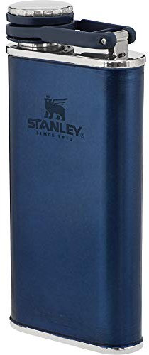 STANLEY Easy-Fill Wide Mouth Flask, Blue, 8oz