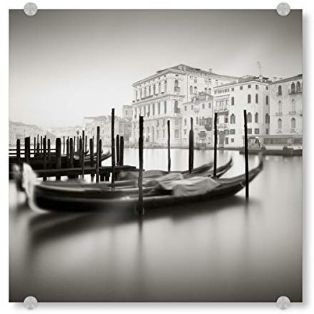 artboxONE Acrylglasbild 20x20 cm Städte Canal Grande Venedig Bild hinter Acrylglas - Bild Venedig Accademia Adria