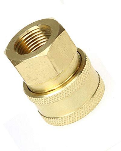 Pressure Washer Adapter Female G3/8 to 3/8 Pressure Washer Coupling Adapter Quick Release Garden Hose Car Spray Gun Connector (Pack of 1)