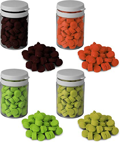 Storfisk fishing & more Forellenteig Nuggets Trout Bait, 40 g, schwimmend mit Knoblaucharoma und Glitter-Effekt, original amerikanisches Rezept, Farbe :Set 1