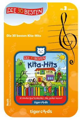 tigermedia tigercard Die 30 Besten Kita-Hits Kinderbeschäftigung Tanzen Bewegen Singen tigerbox Musikwürfel Hörbox Hörspiel Hörbuch Kinderlieder