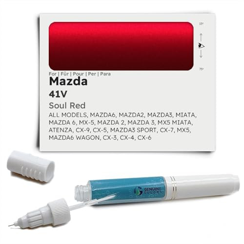Genuine Colors Lackstift Soul RED 41V für Mazda Rot MAZDA6 MAZDA2 MAZDA3 Miata 6 MX-5 2 3 MX5 ATENZA CX-9 CX-5 Sport CX-7 Wagon CX-3 CX-4 CX-6