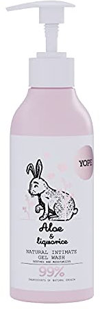 YOPE Natural Intimate Wash Feminine Wash Lacid Acid Sorbitol Panthenol Gentle 99% Natural Ingredients Aloe & Liquorice 300Ml