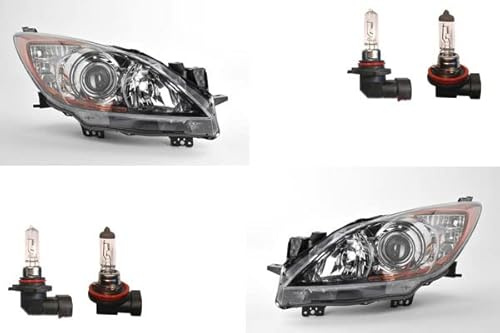 Johns, Scheinwerfer Halogen passend für Mazda 3 BL 06/09- mit H11 HB3 Satz Links Rechts
