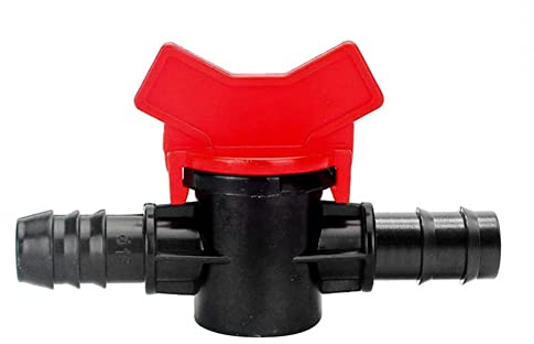 Barbed Ball Valve,12mm/16mm/12mm to 16mm Barb Connector Shut Off Switch for Garden Drip Irrigation Aquarium Hose Tube