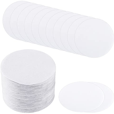 Lot de 600 filtres à café blancs en papier pour Aeropress - 64 mm - Filtres à café ronds de rechange naturels pour cafetières à expresso