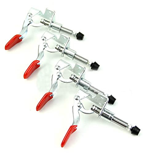4pcs Vertical Toggle Clamp GH-301AM Hold Down Toggle Clamp Hand Tool Vertical Toggle Clamps Quick Release Holding Capacity 45kg