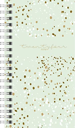 rido/idé Wochenkalender „Confetti“ Modell Timing 2 2024 2 Seiten = 1 Woche Blattgröße 9,3 x 17,2 cm mint