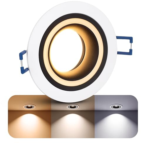 SSC-LUXon Matapo Einbaustrahler weiß GU10 6W dimmbar 3 Lichtfarben