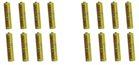 16X Endless Power AAA Akkus HR03 2800mAh 1,2 V NI-mh Wiederaufladbar Rechargeable Akku Batterien gelb 16 Stück