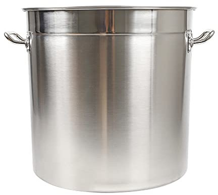 Ollas de cocina, ollas grandes, ollas gourmet, 201 tapas de acero inoxidable, ollas de gran volumen, aptas para todo tipo de utensilios de cocina, cocinas grandes (50 litros)