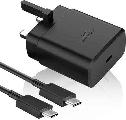 Samung Super Fast Charger 45W, USB C Fast Charging Plug and USB C to C 1M Cable for Samsung Galaxy S24Ultra/S24+/S24/S23 Ultra/S23/S22/S21/S20/A15,A55,Z Fold 6,Z Flip 6,Tab S9,Type C Plug Wall Charger