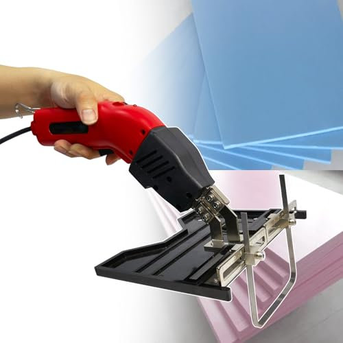 vnmudzeo Styrofoam Cutting Tool 200 W 250 W,with Cleaning Copper Brush,15 Gear Temp Adjusted Electric Air Cooled Foam Carving Equipment Foldable Blade,KS200-220V