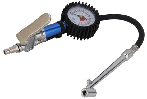 Selbstklemmende Reifendruckpistole 12 bar mit Pr zisions Luftdruckmesser Schnellkupplung professioneller Reifenf ller f r sichere Druckkontrolle und effizientes Auto Zubeh r