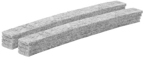 sourcing map Felt Strips with Adhesive Backing, 8 Pcs 1/2 x 6 x 0.12 Anti Scratch Furniture Felt Tapes Self-Stick Pads for Protecting Hardwood Floor, Grey
