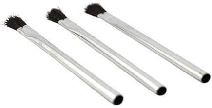 LUTTMANN® Set di 3 pennelli per la colla per il sistema dei capelli, applicazione precisa e uniforme della colla per parrucche, toupet e sistemi per capelli