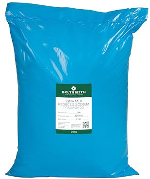 Saltsmith - 20% Reduced Sodium Salt | 80% Sea Salt, 20% Potassium Chloride | Less Salt More Flavour | 25KG