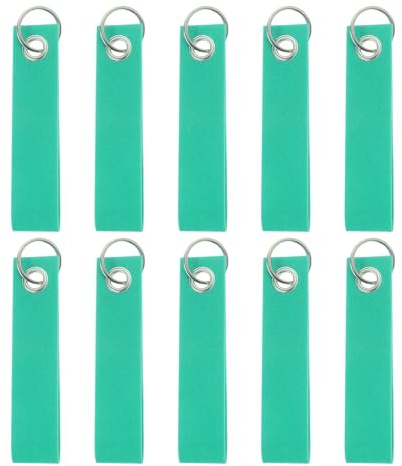 QUARKZMAN Filz Schlüsselanhänger mit Edelstahl Ring, Schlüsselanhänger | Rohlinge Bunt Beschriftbare Filzanhänger für DIY Taschen Dekoration