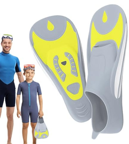 Schwimmflossen - Kompakte Schwimmflossen Flossen,Verstellbare Weiche Bequeme Leichte Poolzubehör Für Kinder Surfen Tauchen Reisen Apnoetauchen Erwachsene Ausrüstung