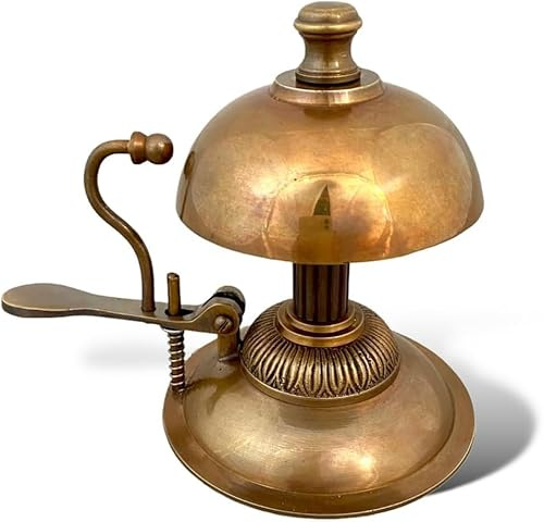 Classic Nautical Brass Ship Bell with Wooden Frame Vintage Maritime Decor for Home or Office Maritime Navy Ship's Decor & Gifts