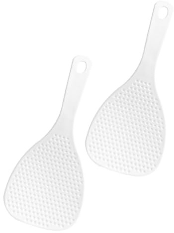 BESTYASH Cucchiaio Per Riso Antiaderente Riutilizzabile Spatola Per Riso Resistente All'usura in Materiale Sicuro Leggera e Stabile Per Uso Quotidiano Set Da 2 Pezzi Per Cucina