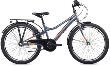 S’COOL Kinderfahrrad 20, 24, 26 Zoll, 3-Gang Nabenschaltung mit Rücktrittbremse, troX, Körpergröße 115–165 cm, 6–14 Jahre, sicher im Alltag, für Jungen & Mädchen